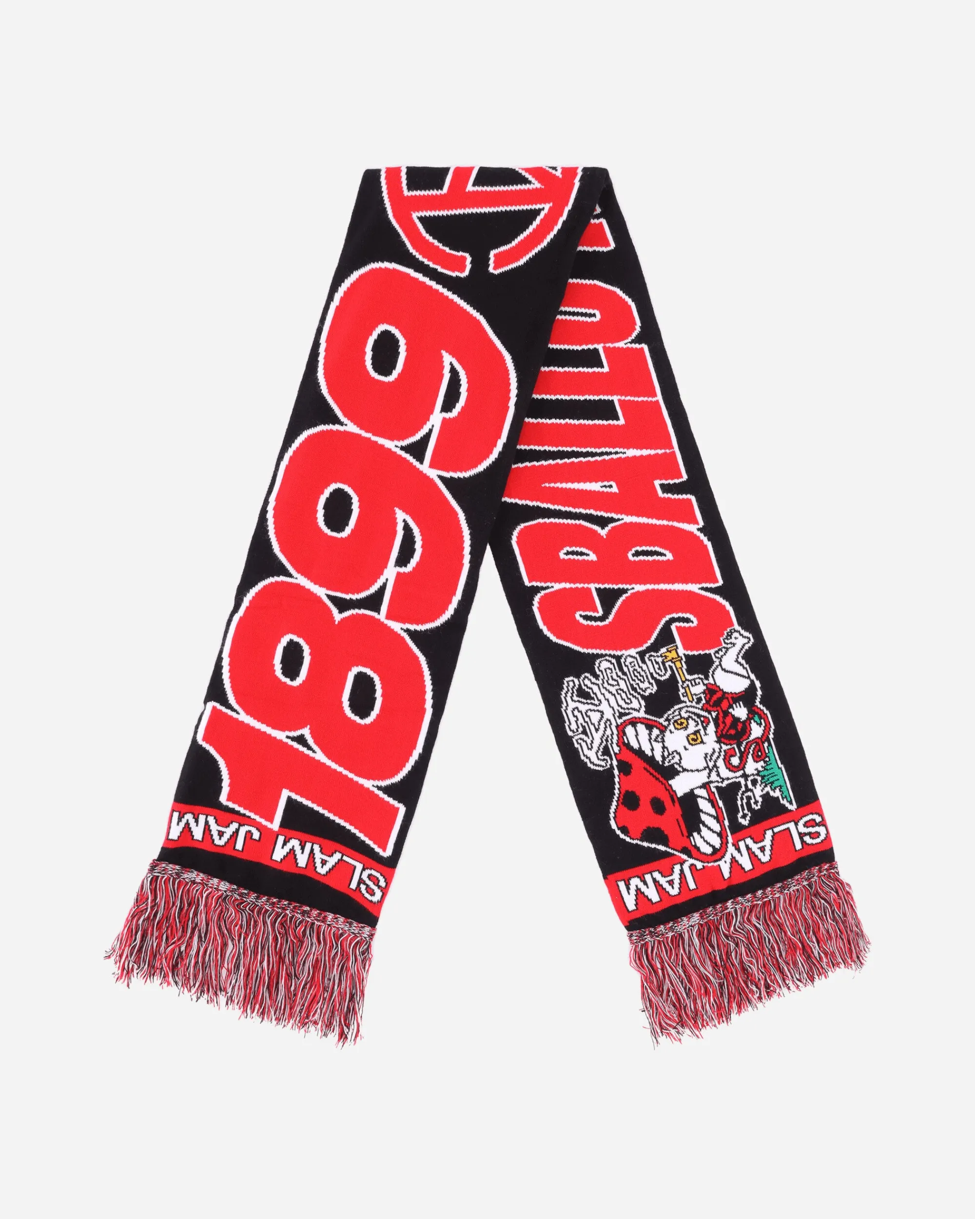Slam Jam Gloves And Scarves|Gloves And Scarves^Sballo Rossonero Fan Scarf Black / Red