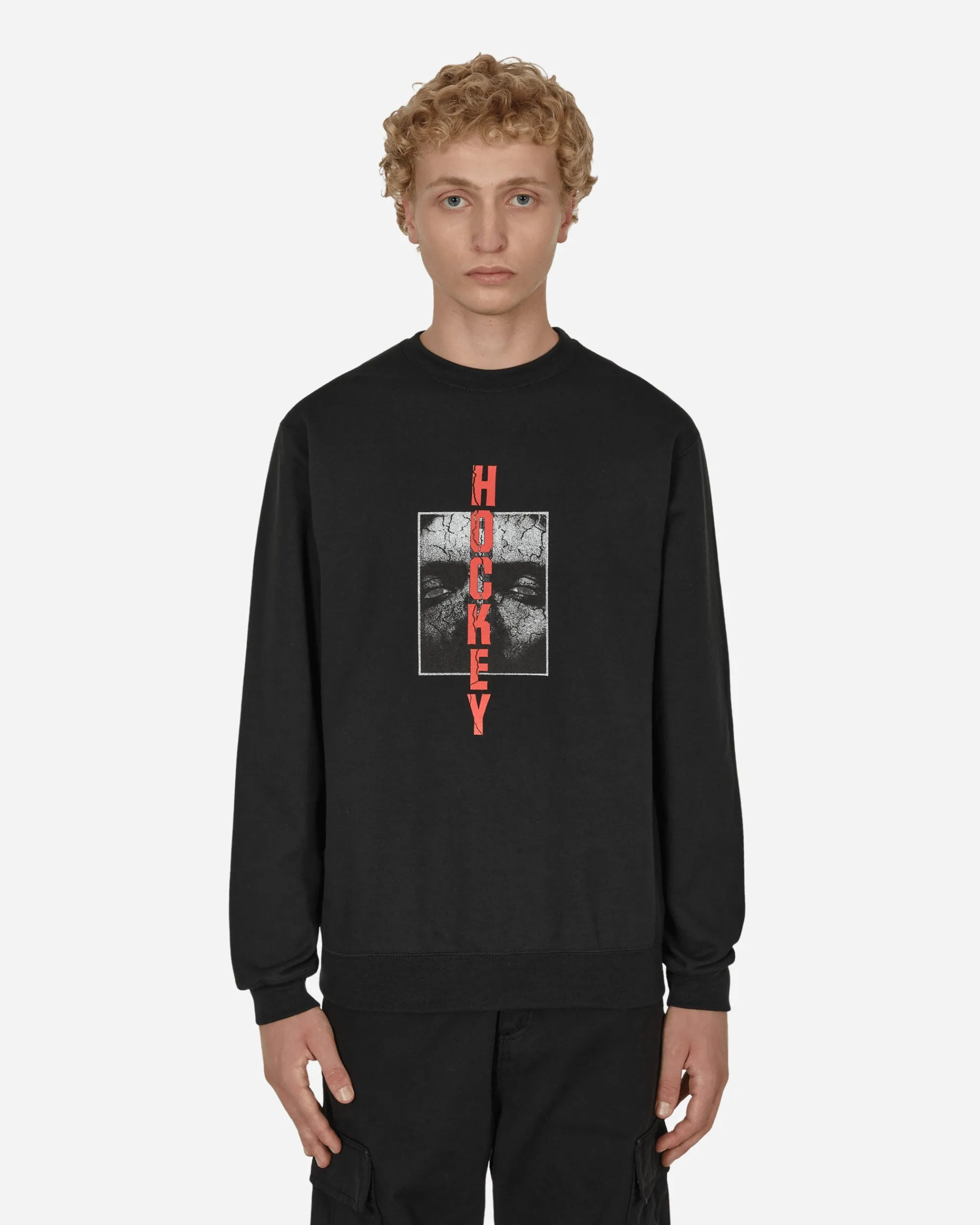 Hockey Sweatshirts^Scorched Earth Crewneck Sweatshirt Black