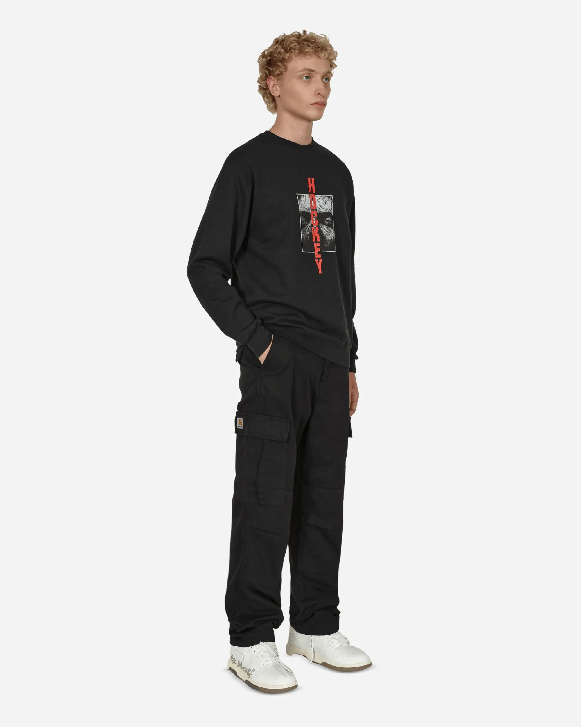 Hockey Sweatshirts^Scorched Earth Crewneck Sweatshirt Black