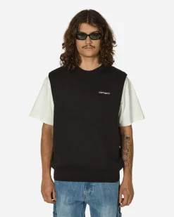 Carhartt WIP Knitwear^Script Vest Black