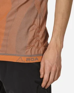 ROA T-Shirts^Seamless Top Orange