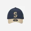 New Era Hats|Hats^Seattle Mariners Moleskin Crown 9FORTY A-Frame Adjustable Cap Navy