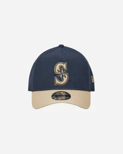 New Era Hats|Hats^Seattle Mariners Moleskin Crown 9FORTY A-Frame Adjustable Cap Navy