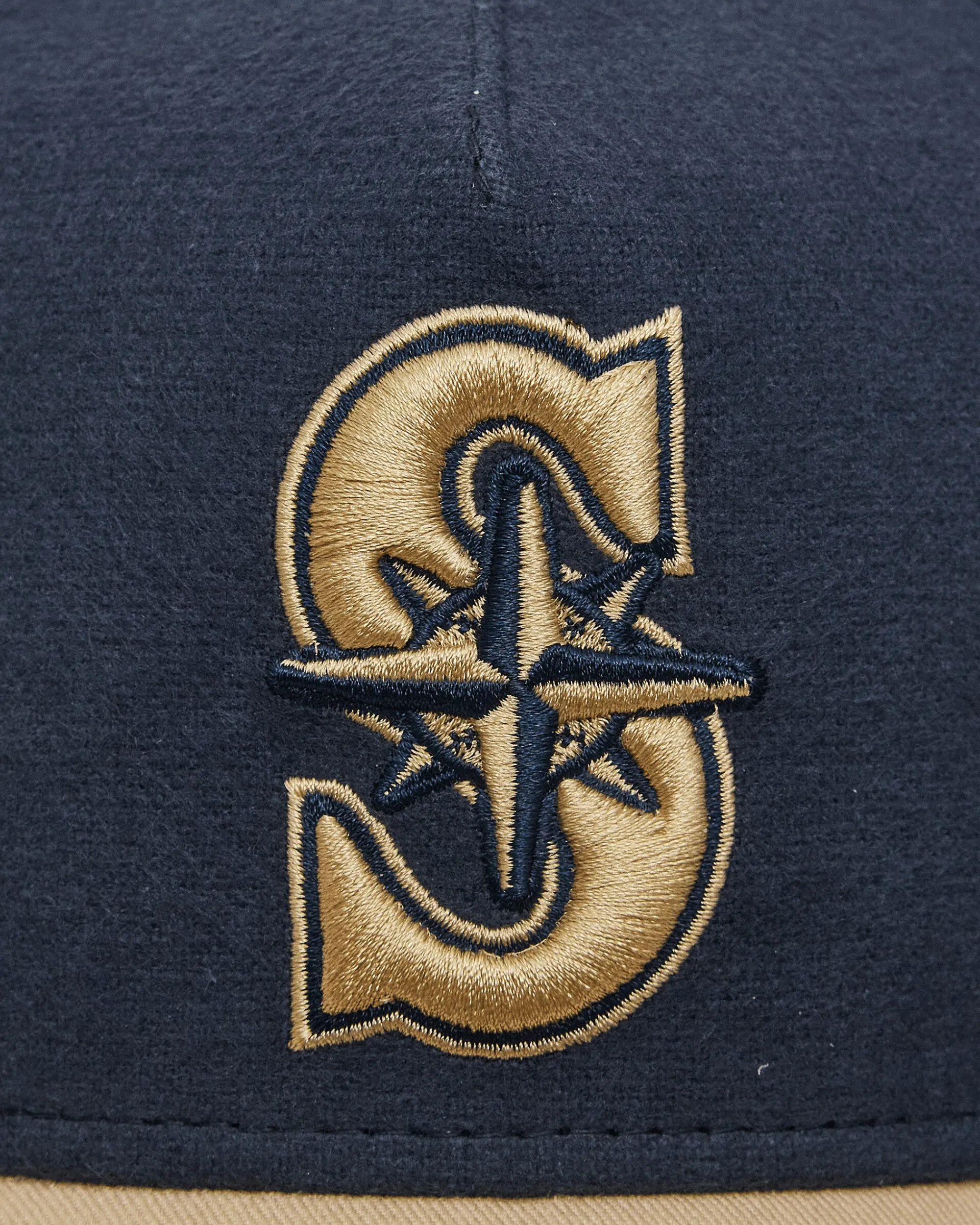 New Era Hats|Hats^Seattle Mariners Moleskin Crown 9FORTY A-Frame Adjustable Cap Navy