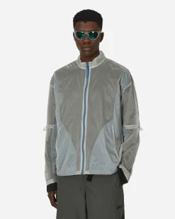 Reebok Coats And Jackets^See Through Jacket Crystal Blue