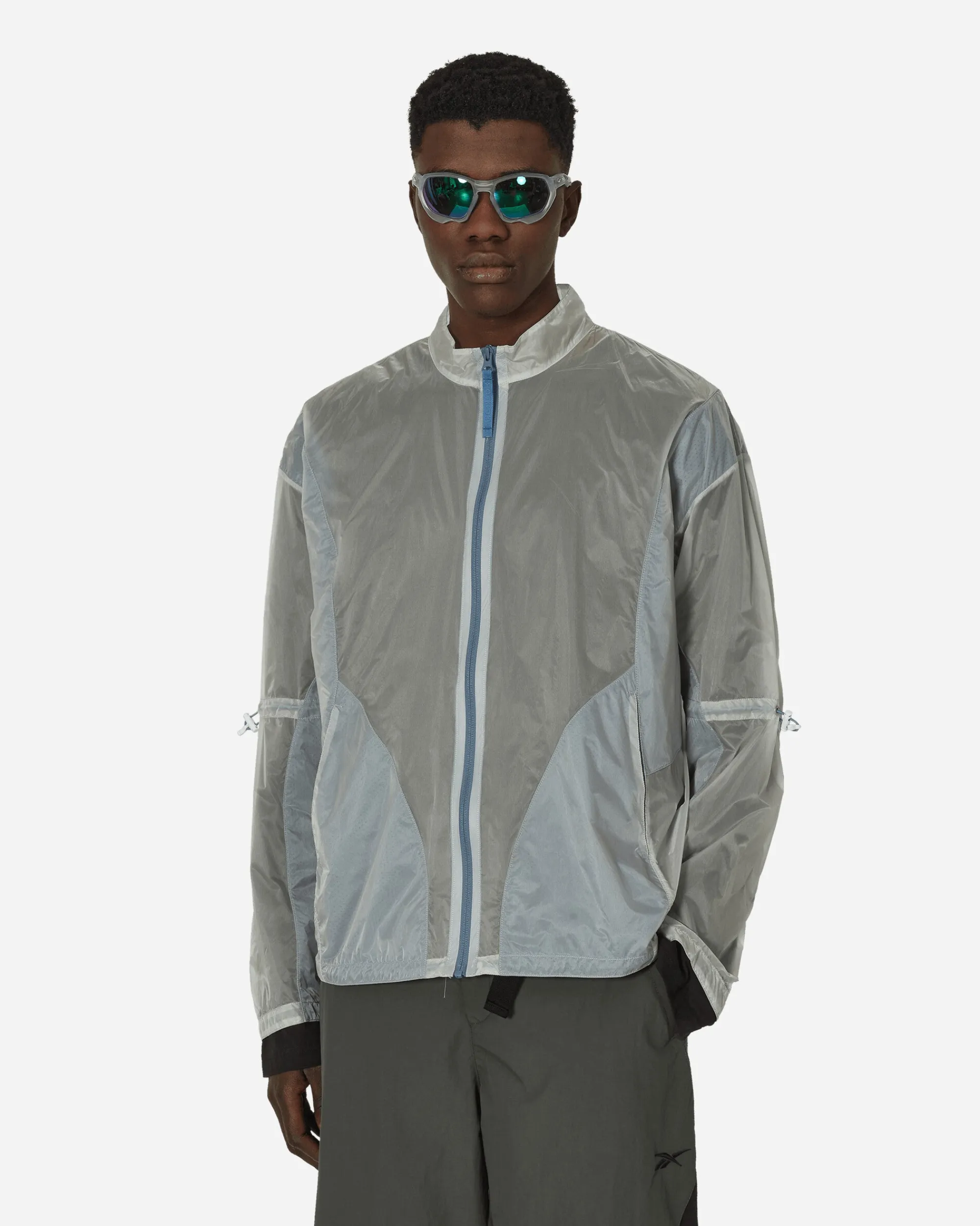 Reebok Coats And Jackets^See Through Jacket Crystal Blue