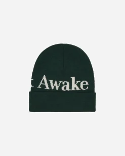 Awake NY Hats|Hats^Serif Logo Beanie Forest
