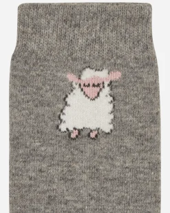 Sky High Farm Underwear^Sheep Embroidered Socks Grey