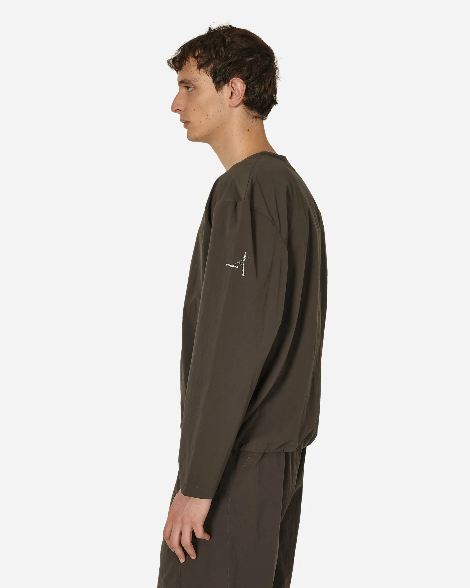 AFFXWRKS Sweatshirts^Shell Pullover Shale Brown