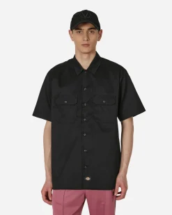 Dickies Shirts^Short Sleeve Work Shirt Black