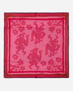 RANRA Gloves And Scarves|Gloves And Scarves^Silk Bandana Pink