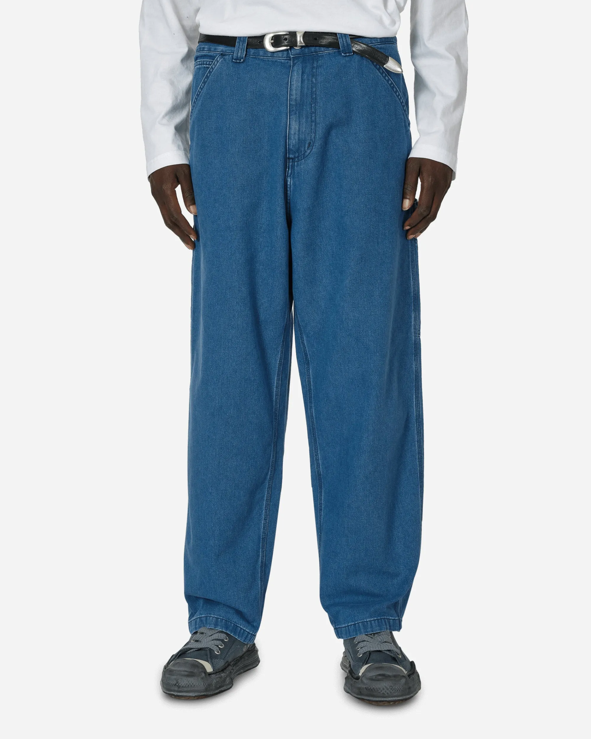 Carhartt WIP Pants^Single Knee Pants Blue