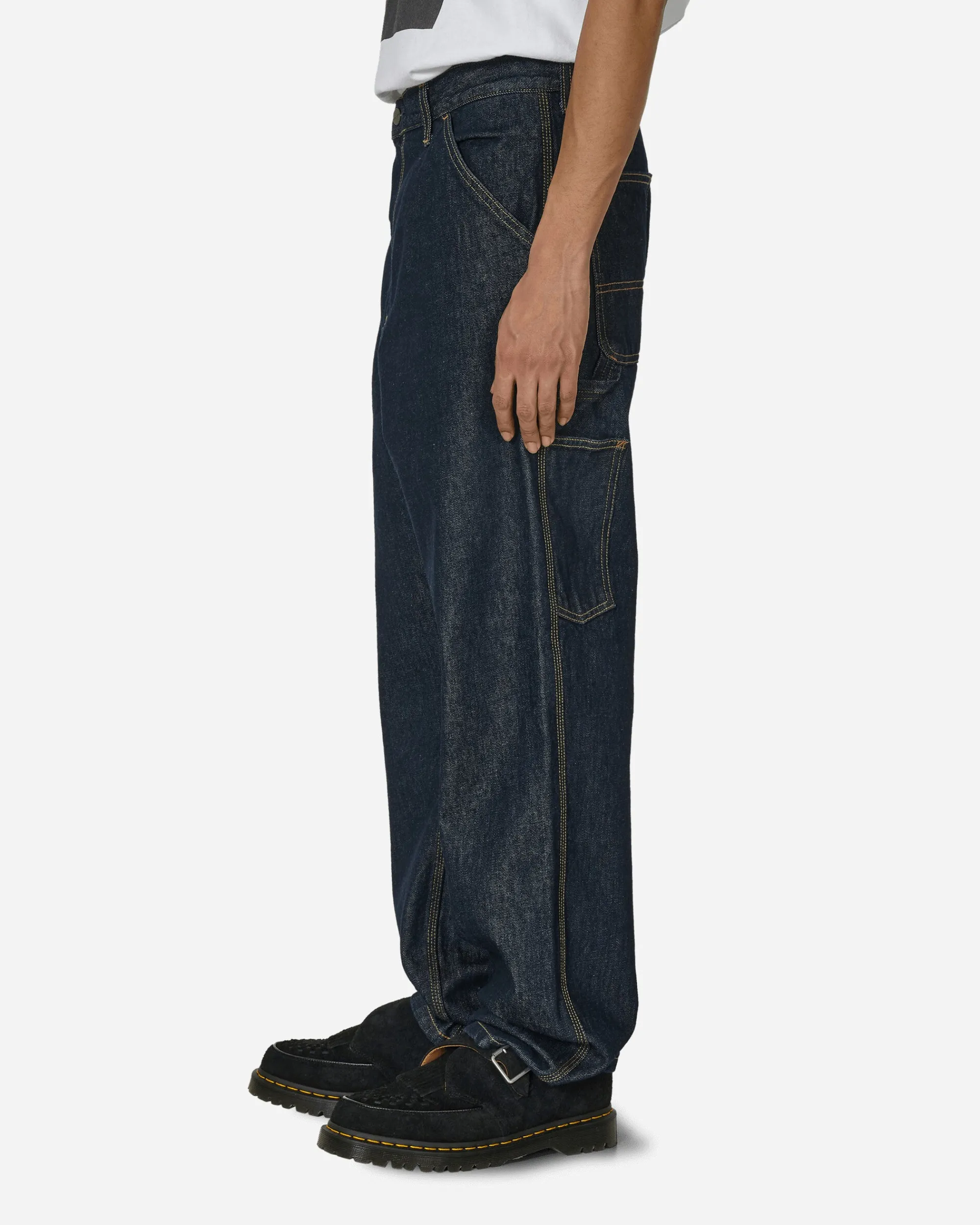 Carhartt WIP Pants^Single Knee Pants Blue