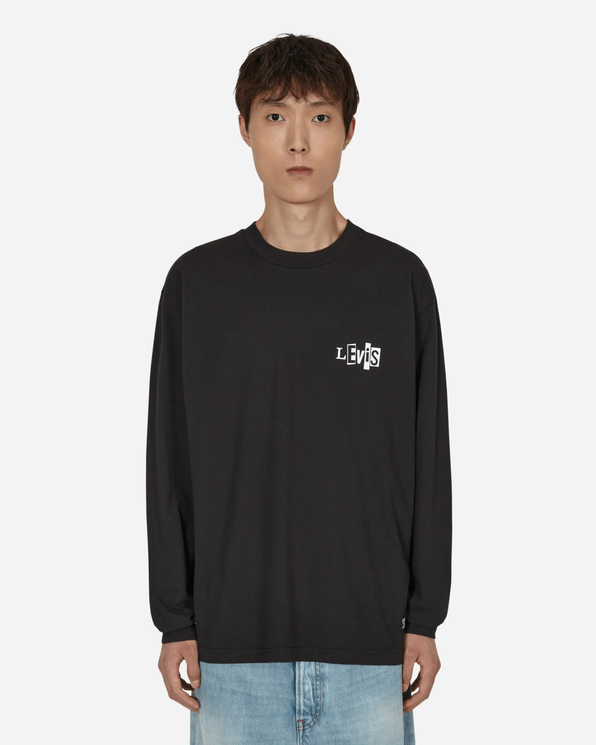 Levi's T-Shirts^Skateboarding Graphic Box Longsleeve T-Shirt Black