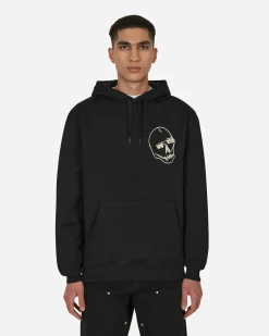 Sex Skateboards Sweatshirts^Skull Head Hooded Sweatshirt Black