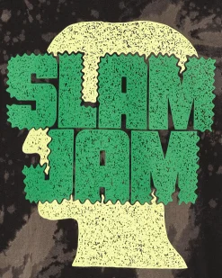 Brain Dead Sweatshirts^Slam Jam Acid Splatter Hooded Sweatshirt Black