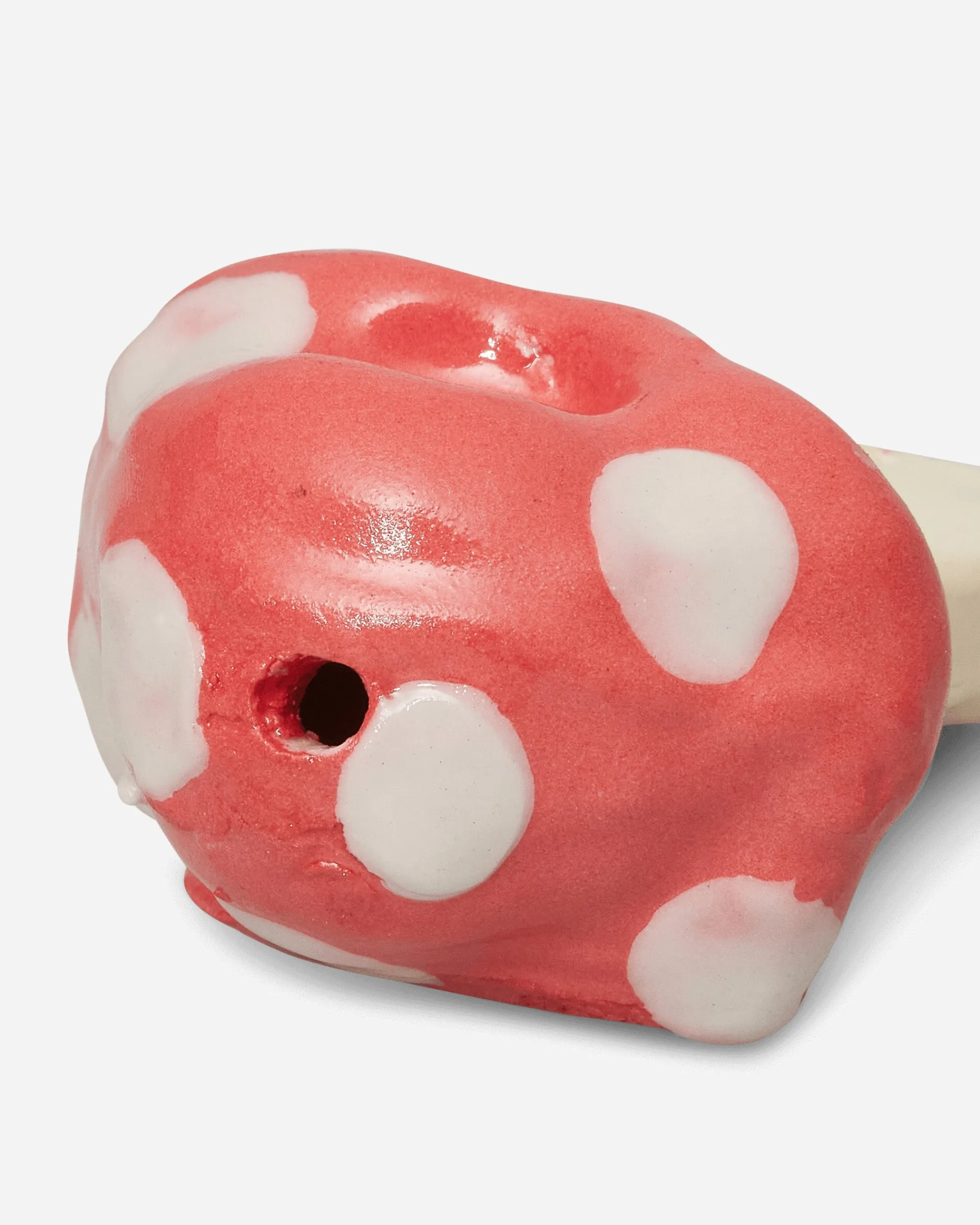 Big Bell Ceramics High Times^Slam Jam Custom Shroom Pipe Red