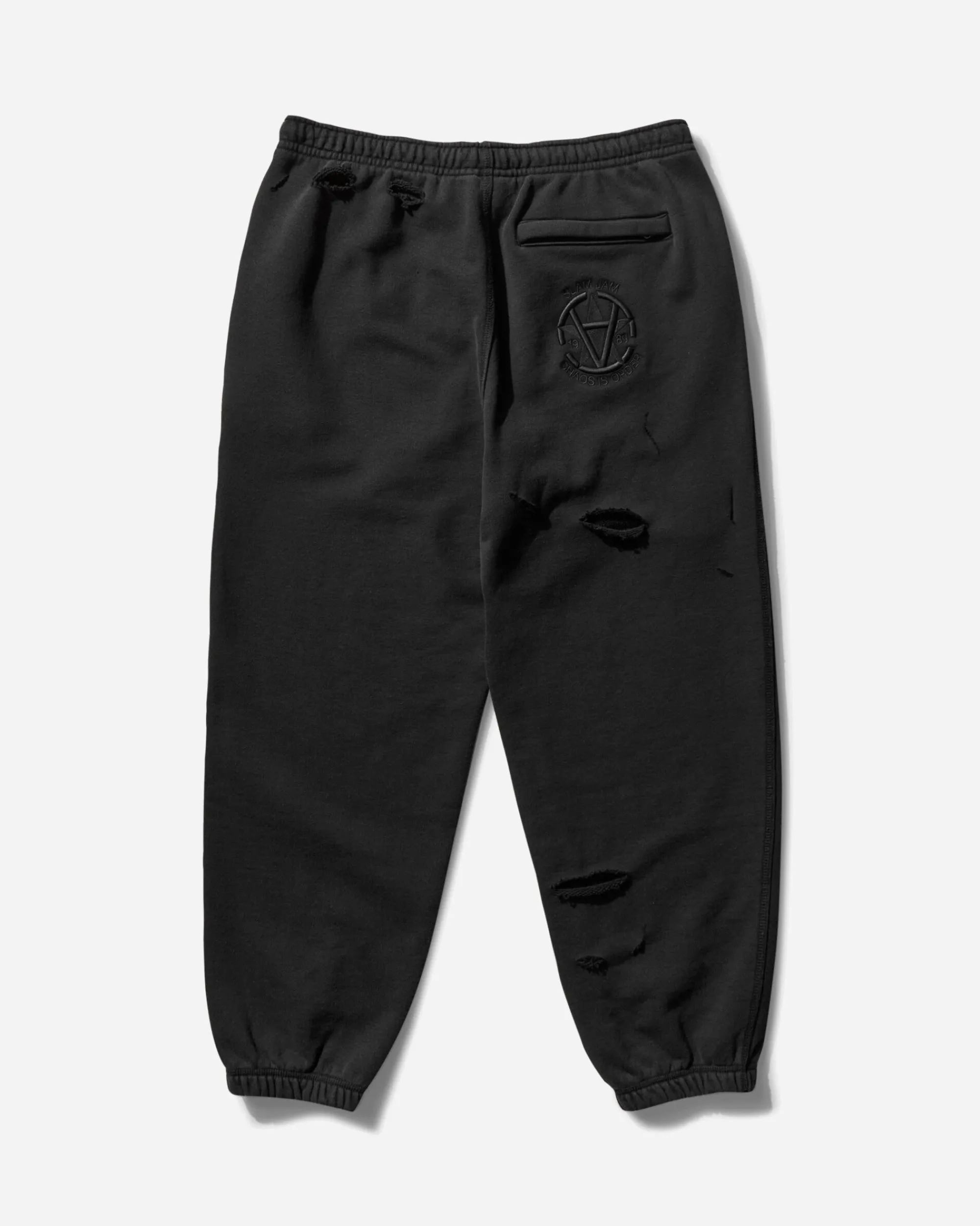 Converse Pants^Slam Jam Destroyed Sweatpants Black
