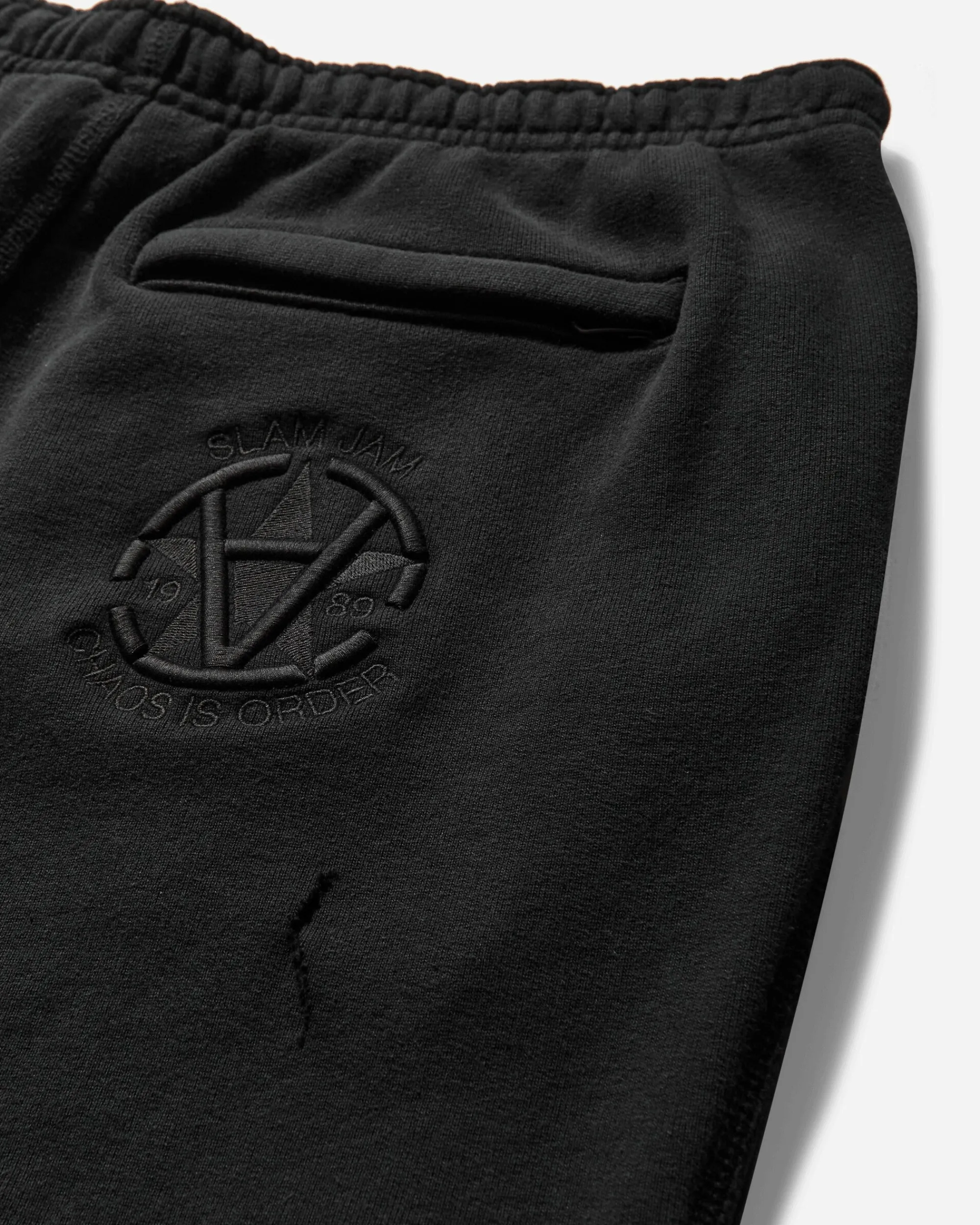 Converse Pants^Slam Jam Destroyed Sweatpants Black