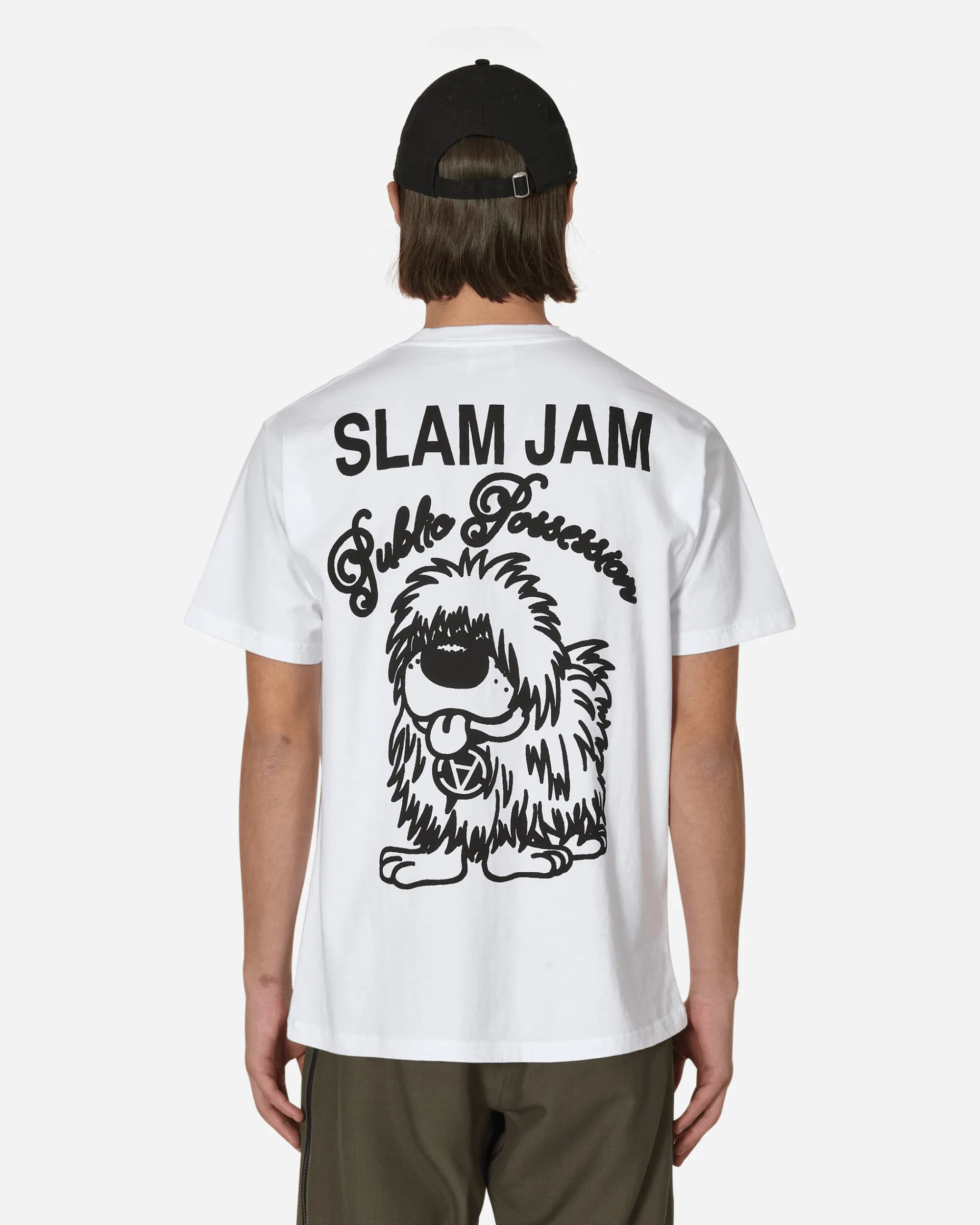 Public Possession T-Shirts^Slam Jam Dog Doesn't Know T-Shirt White