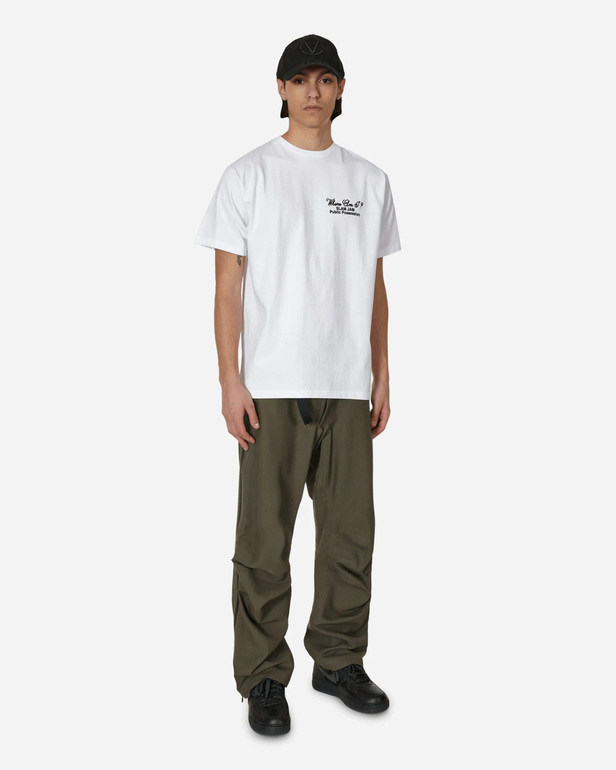 Public Possession T-Shirts^Slam Jam Dog Doesn't Know T-Shirt White