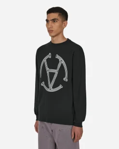 Aries T-Shirts^Slam Jam Exclusive Column Circle Longsleeve T-Shirt Black