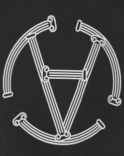 Aries T-Shirts^Slam Jam Exclusive Column Circle Longsleeve T-Shirt Black
