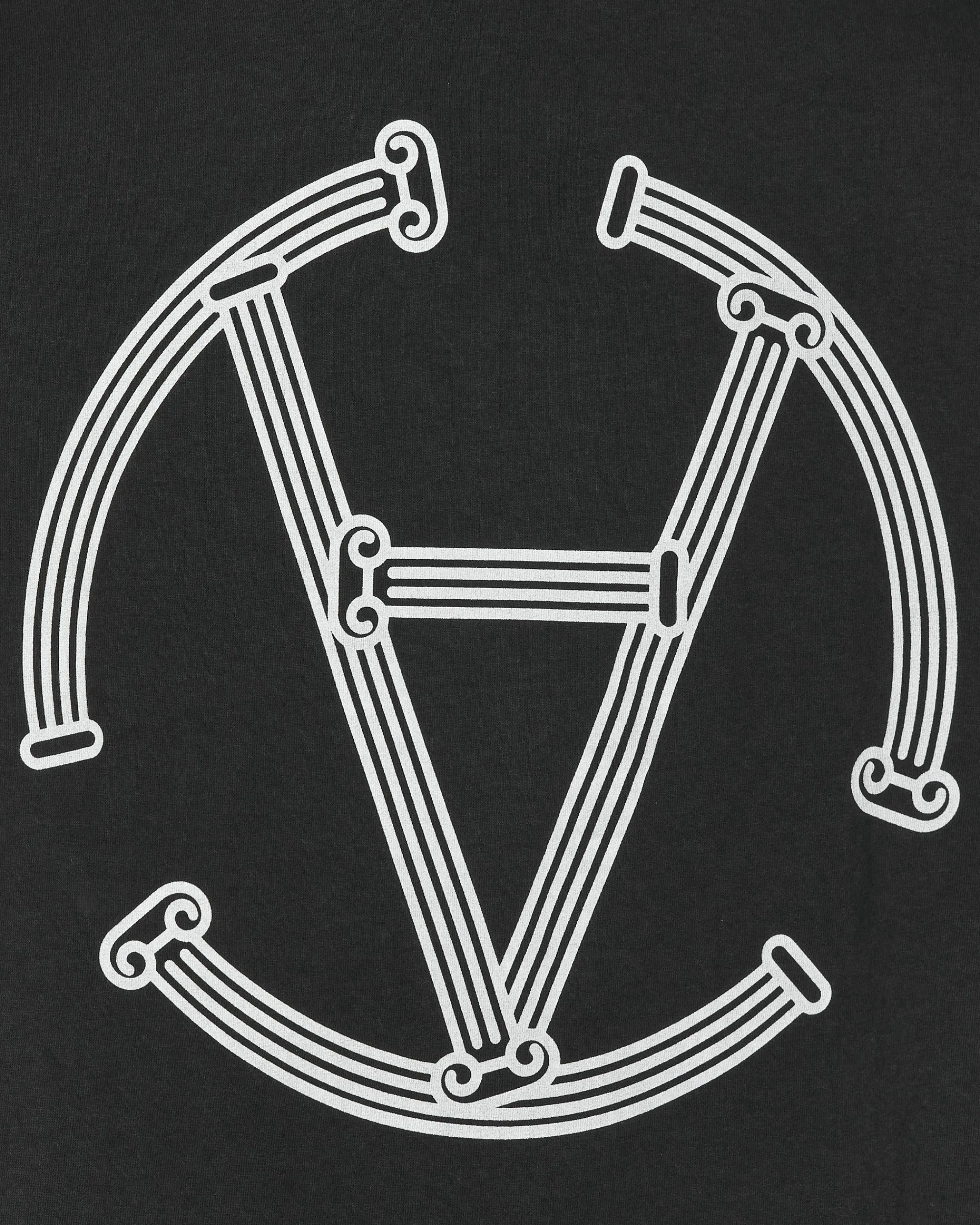 Aries T-Shirts^Slam Jam Exclusive Column Circle Longsleeve T-Shirt Black