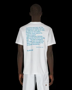 4 Worth Doing T-Shirts^Slam Jam Ghost Writer T-Shirt White