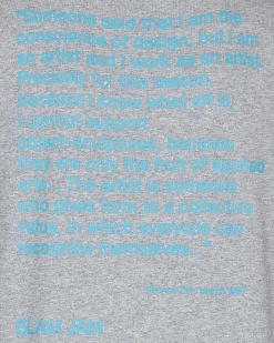 4 Worth Doing T-Shirts^Slam Jam Ghost Writer T-Shirt Grey