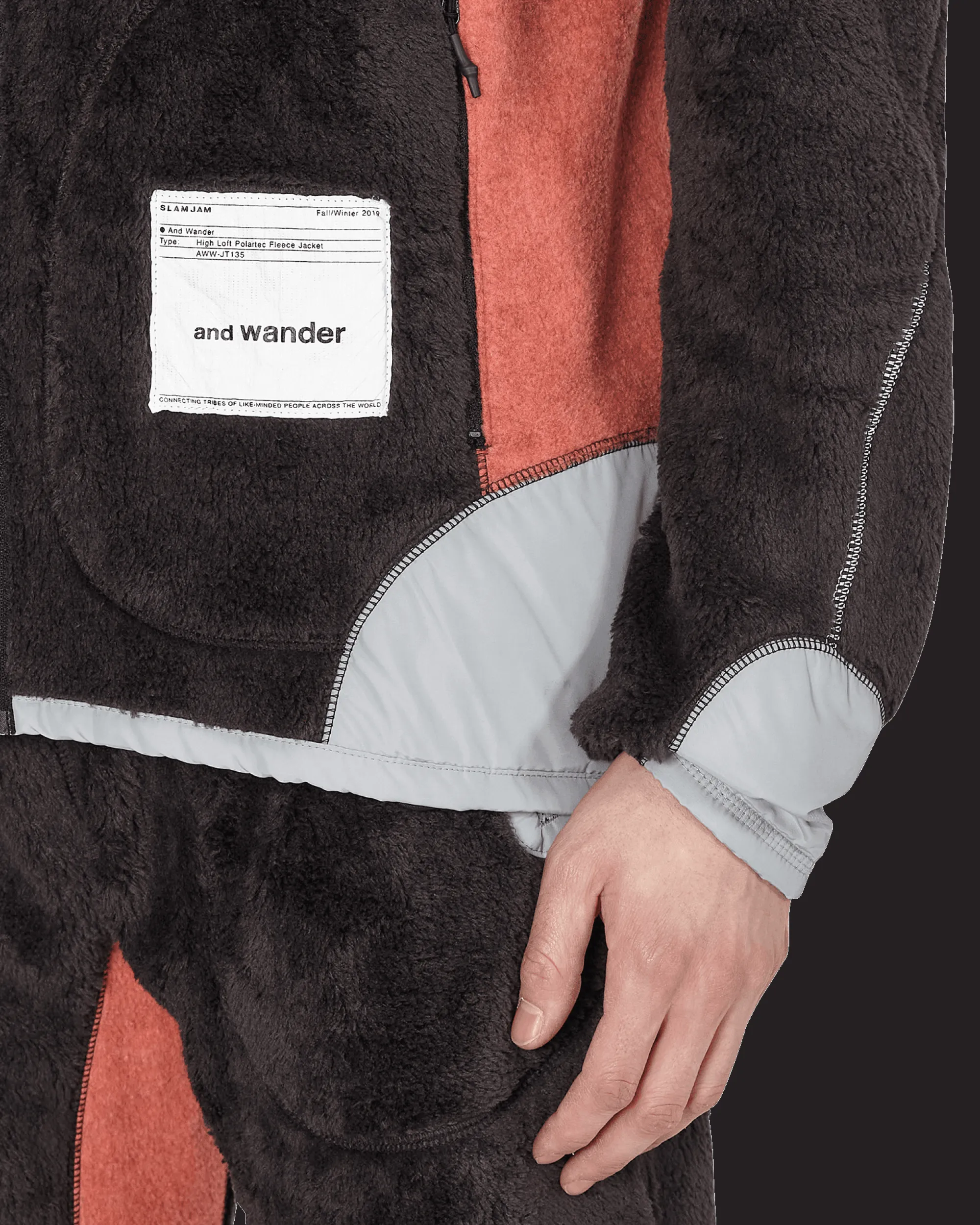 and wander Coats And Jackets^Slam Jam High Loft Polartec Fleece Jacket Black