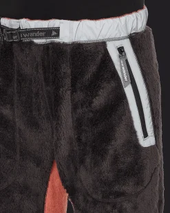 and wander Pants^Slam Jam High Loft Polartec Fleece Pants Black
