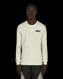 Converse T-Shirts^Slam Jam Long Sleeve T-Shirt Beige