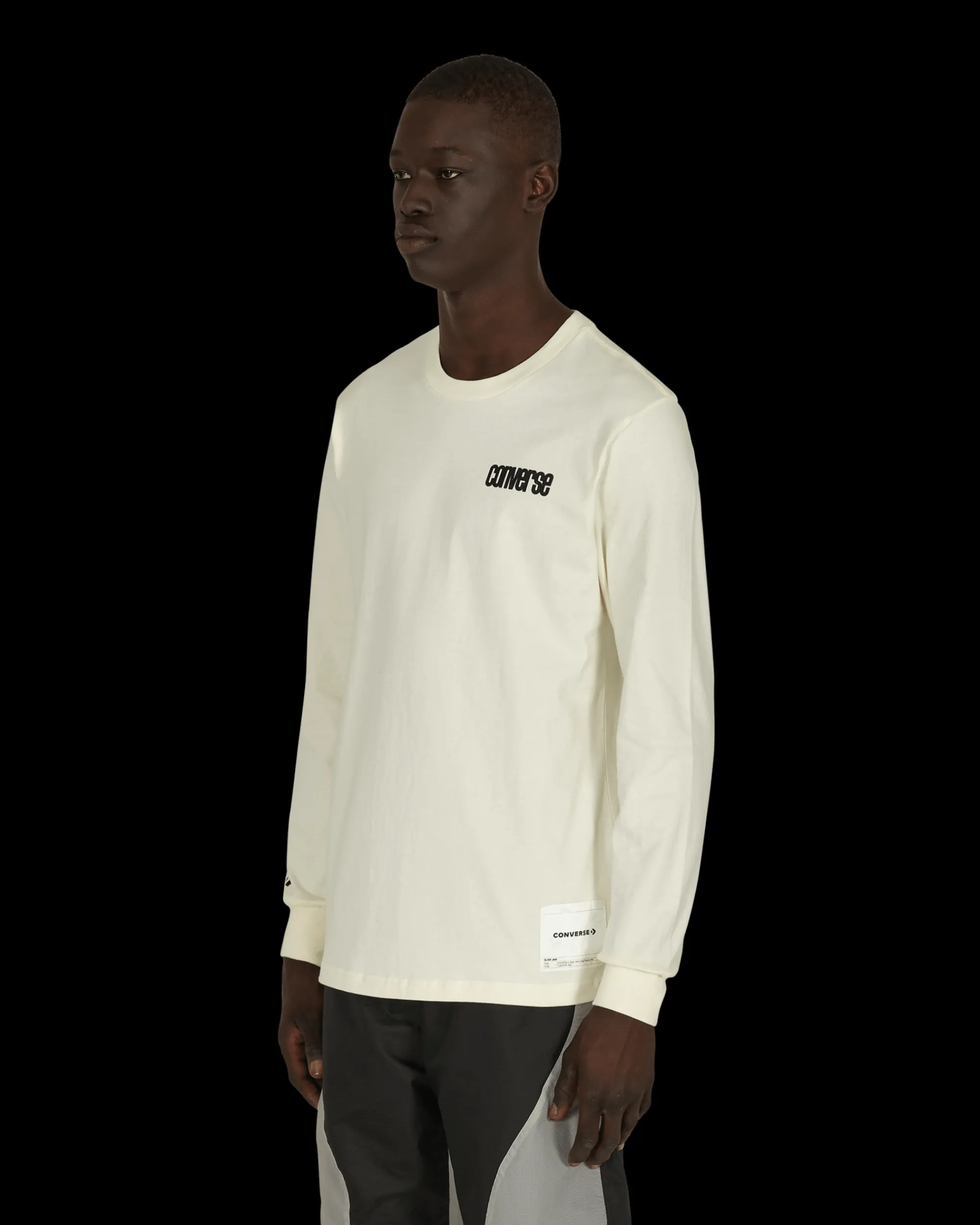 Converse T-Shirts^Slam Jam Long Sleeve T-Shirt Beige