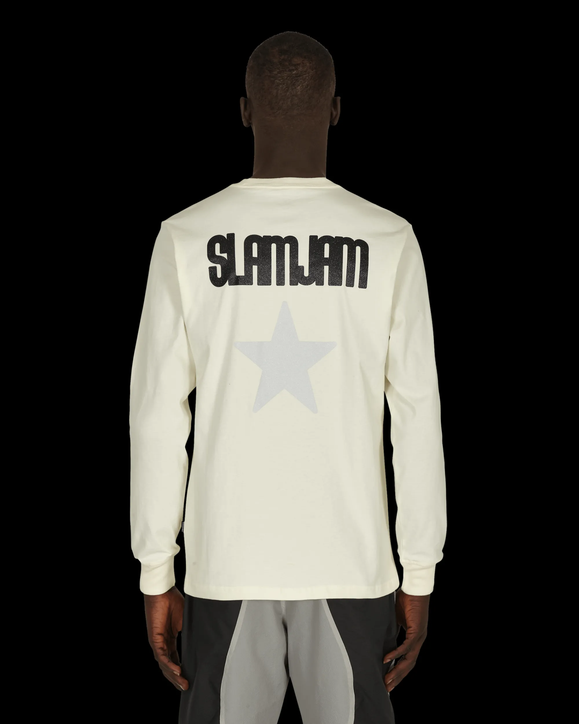 Converse T-Shirts^Slam Jam Long Sleeve T-Shirt Beige