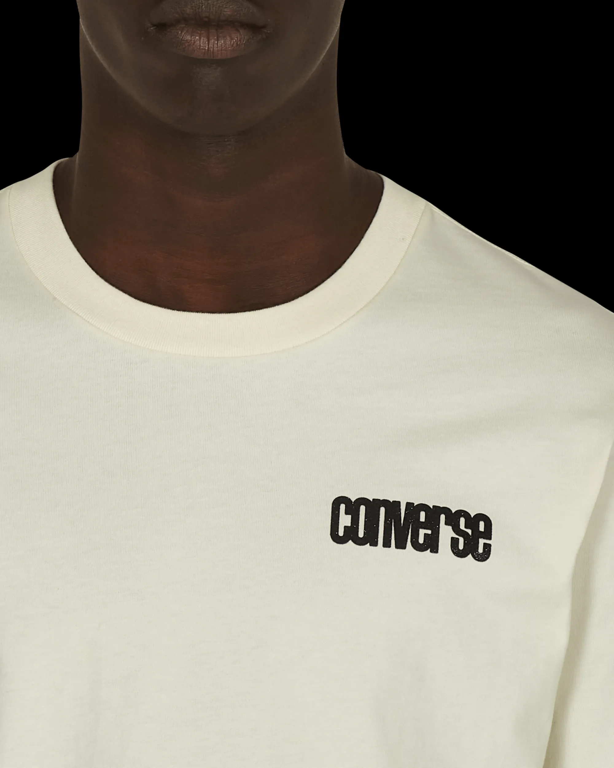 Converse T-Shirts^Slam Jam Long Sleeve T-Shirt Beige