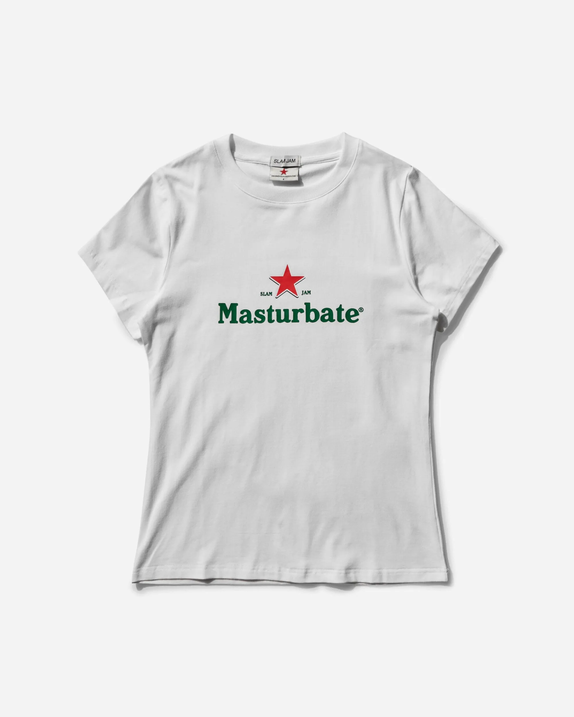 Salomé Poloudenny T-Shirts|T-Shirts^Slam Jam Masturbate T-Shirt White