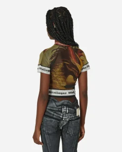 Ottolinger T-Shirts^Slam Jam Mesh T-Shirt Mustard