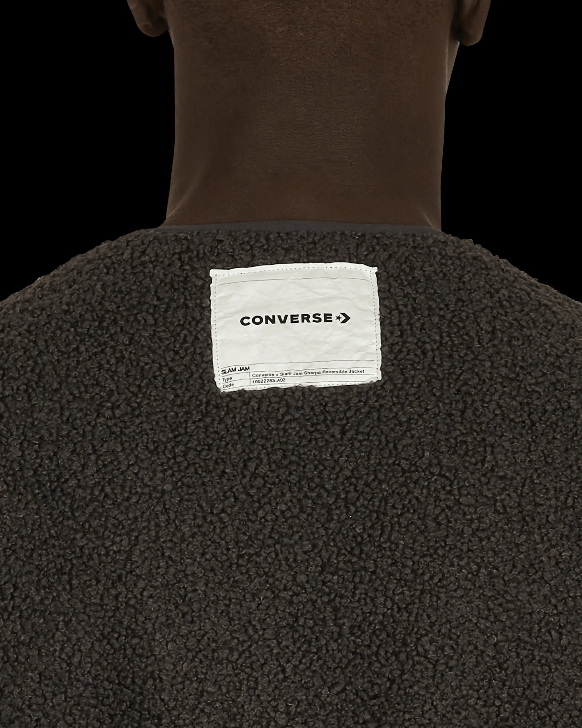 Converse Coats And Jackets^Slam Jam Sherpa Reversible Jacket Black