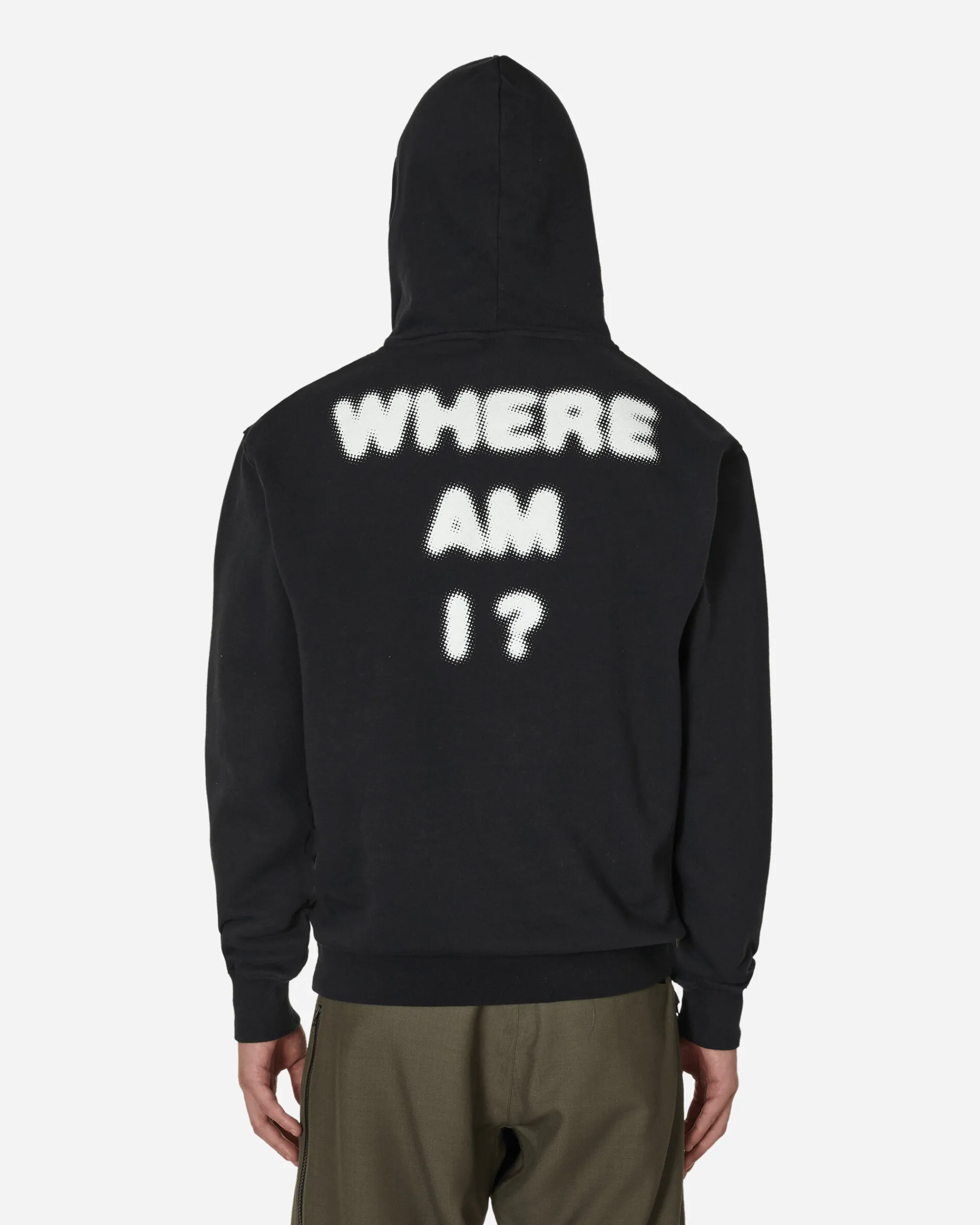 Public Possession Sweatshirts^Slam Jam Where Am I Hooded Sweatshirt Black
