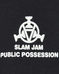 Public Possession Sweatshirts^Slam Jam Where Am I Hooded Sweatshirt Black