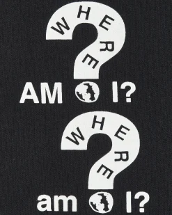 Public Possession Sweatshirts^Slam Jam Where Am I Hooded Sweatshirt Black