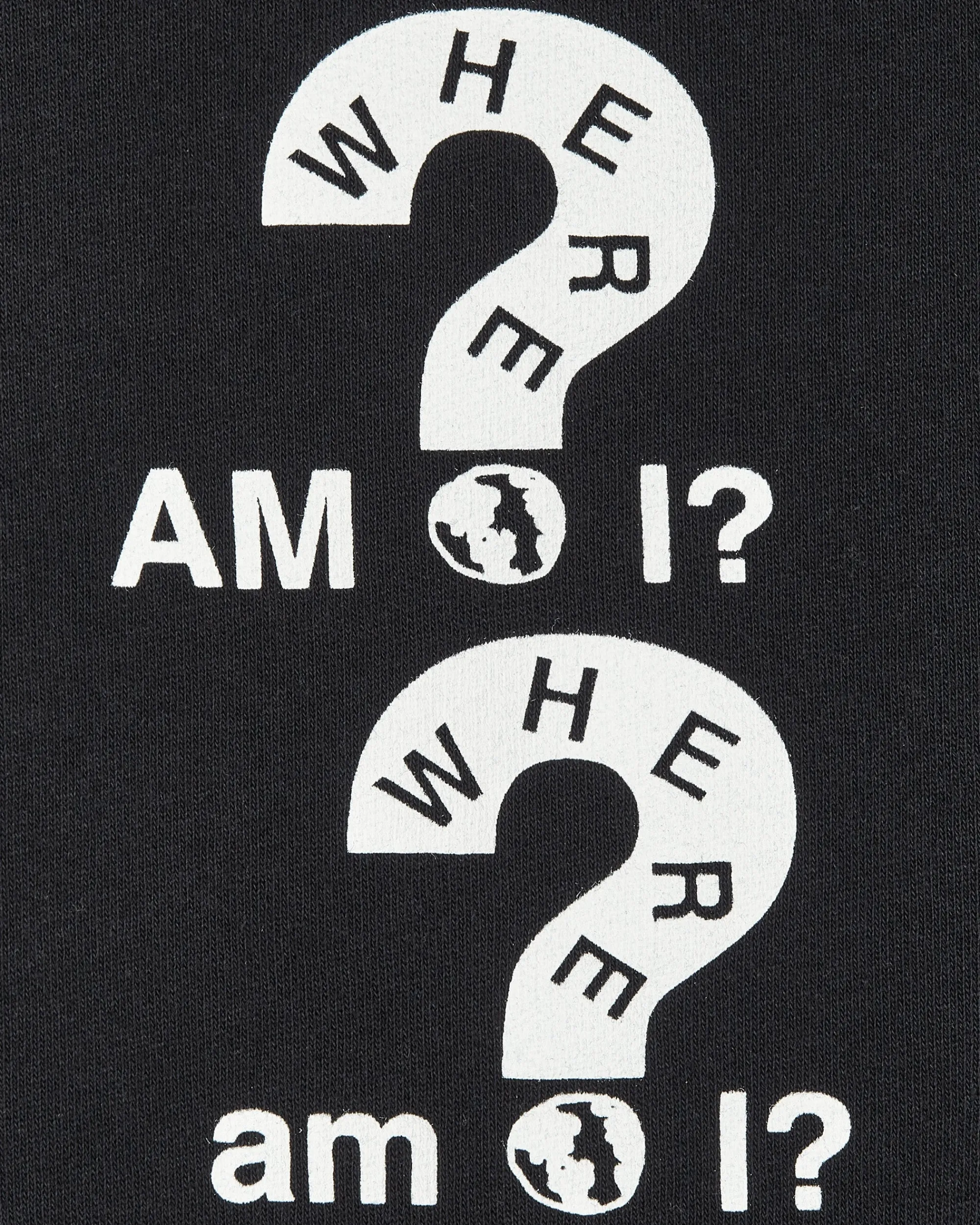 Public Possession Sweatshirts^Slam Jam Where Am I Hooded Sweatshirt Black