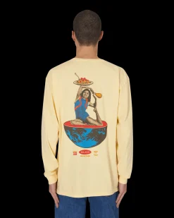 Brain Dead T-Shirts^Slam Jam x SPACEDELICIOUS Longsleeve T-Shirt Yellow