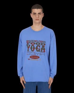 Brain Dead T-Shirts^Slam Jam x SPACEDELICIOUS Longsleeve T-Shirt Blue