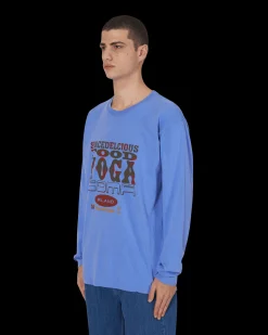 Brain Dead T-Shirts^Slam Jam x SPACEDELICIOUS Longsleeve T-Shirt Blue