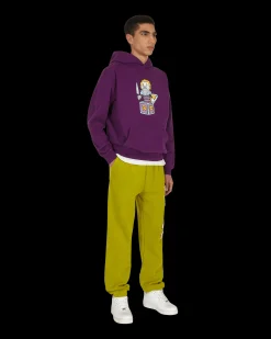 Brain Dead Pants^Slime Reverse Fleece Sweatpants Red