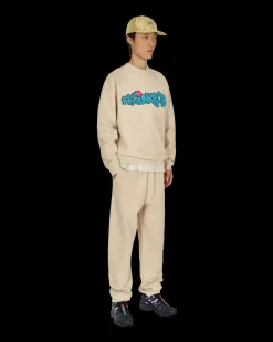 Brain Dead Pants^Slime Reverse Fleece Sweatpants Beige