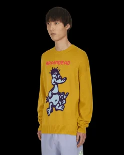 Brain Dead Knitwear^Slingshot Knit Sweater Yellow