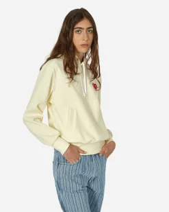 Comme Des Garçons Play Sweatshirts^Small Heart Hooded Sweatshirt Beige